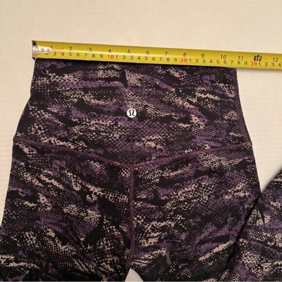 Lululemon   * Align Pant (25") Rip Wave Purple Thunder Black EUC - Picture 7 of 14